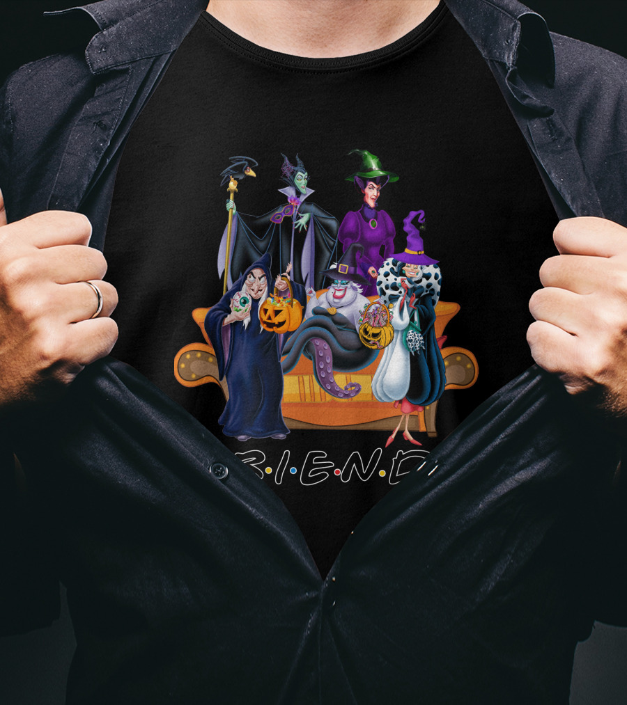 FRIENDS Villainous Halloween Couch Gathering T-Shirt
