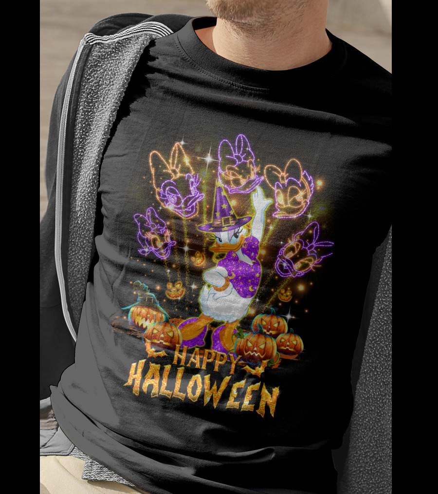 Happy Halloween Daisy Firework Festival Magic T-Shirt