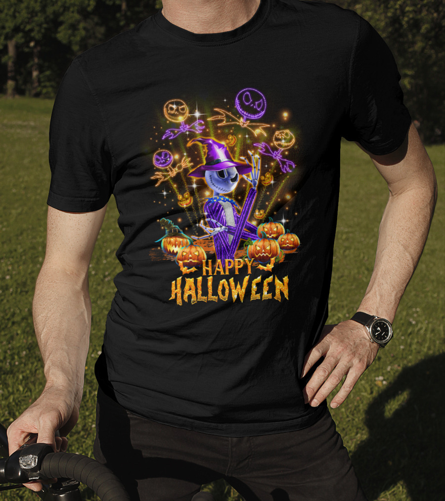 Happy Halloween Jack O' Lantern Firework Magic T-Shirt