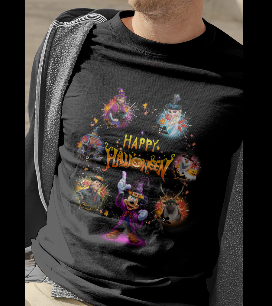 Happy Halloween Frozen Disney Character T-Shirt