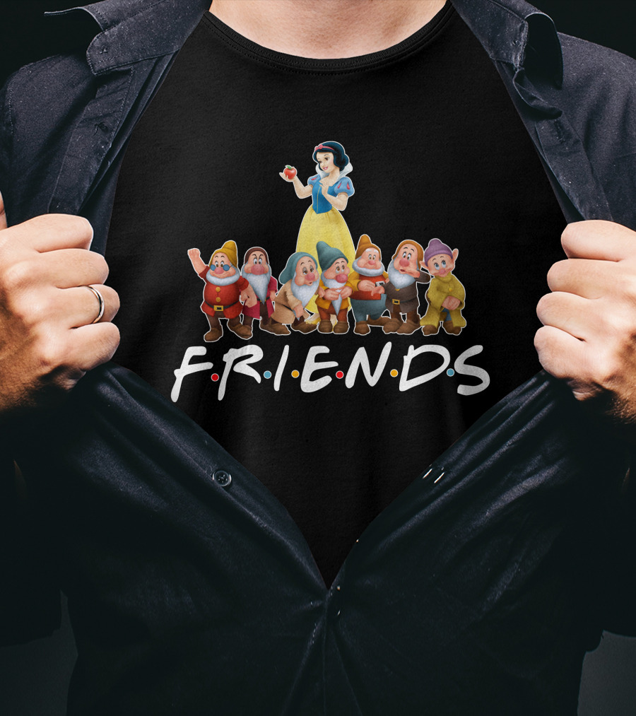 Snow White Seven Dwarfs Friends Reunion T-Shirt