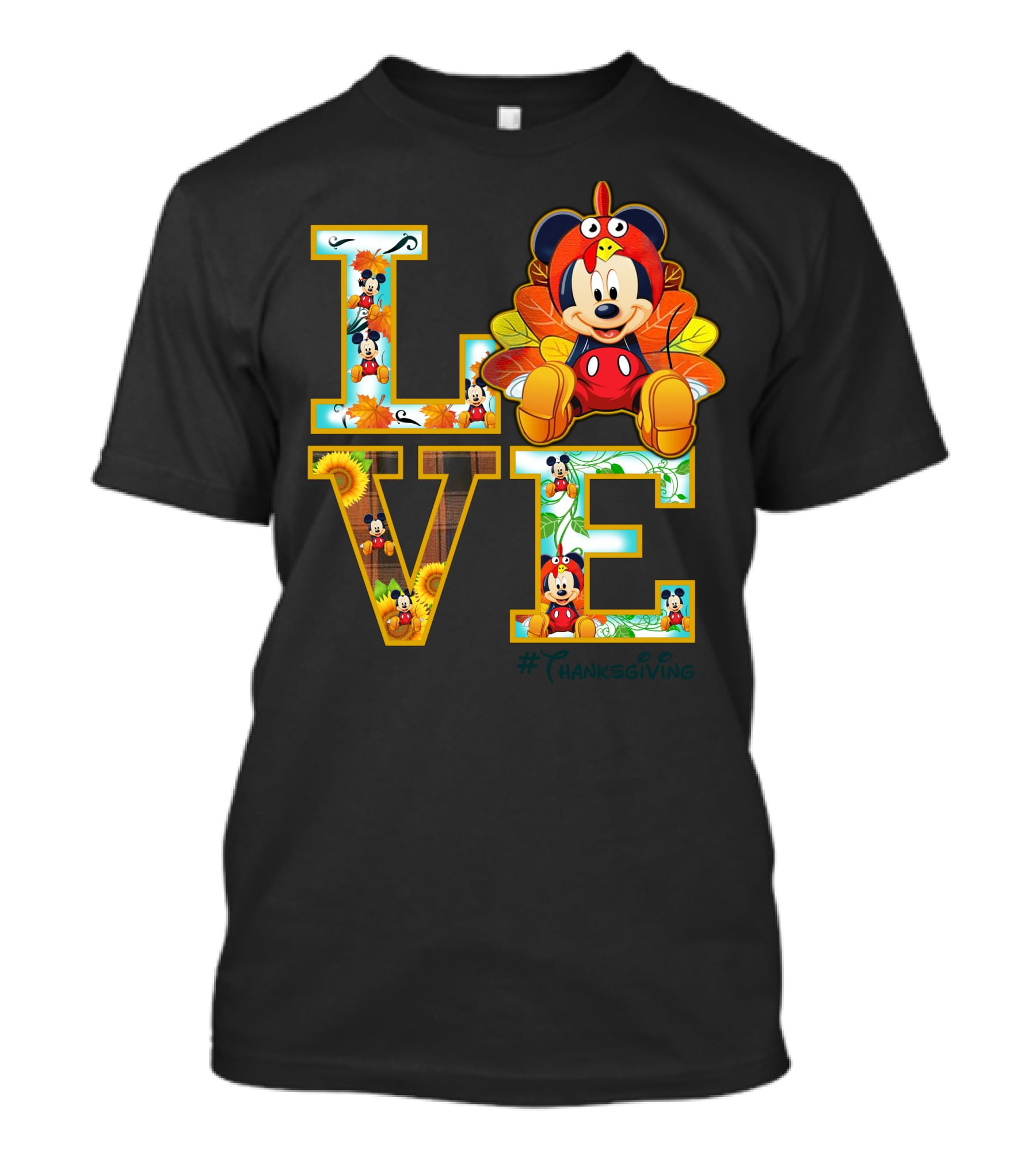 LOVE Mickey Thanksgiving Turkey Costume #Thanksgiving T-Shirt
