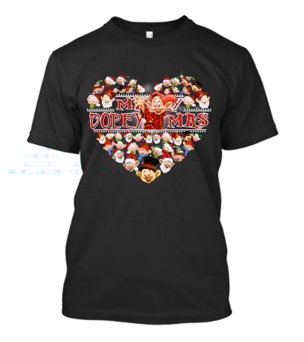 Merry Dopeymas Heart Holiday Dopey Collection T-Shirt