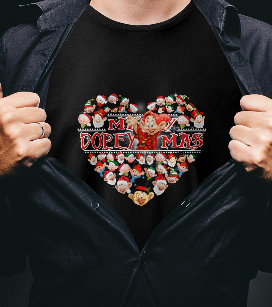Merry Dopeymas Heart Holiday Dopey Collection T-Shirt