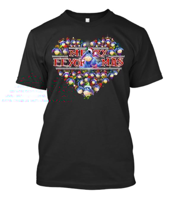 Merry Eeyoremas Heart Christmas T-Shirt