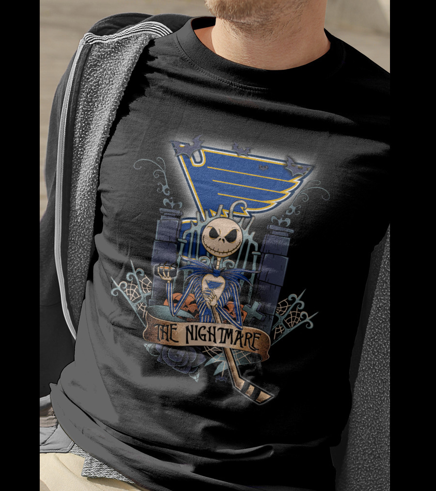 The Nightmare Before Christmas St. Louis Hockey T-Shirt