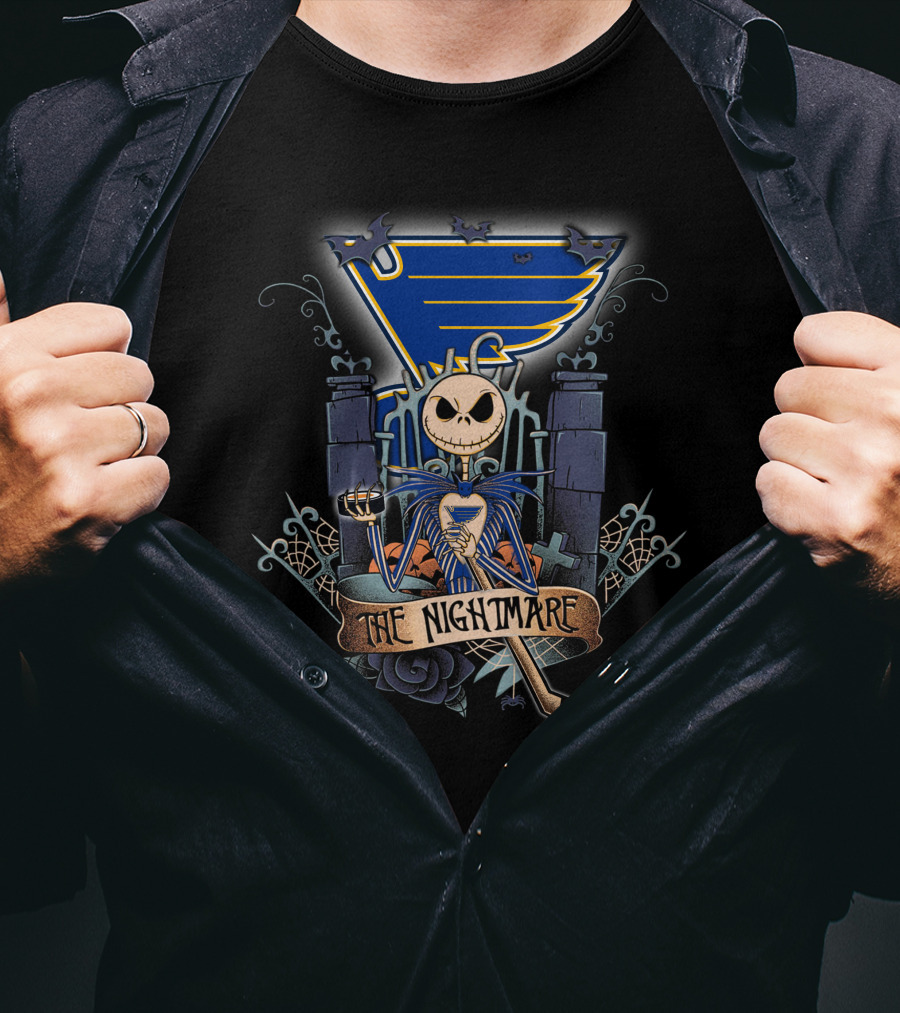 The Nightmare Before Christmas St. Louis Hockey T-Shirt