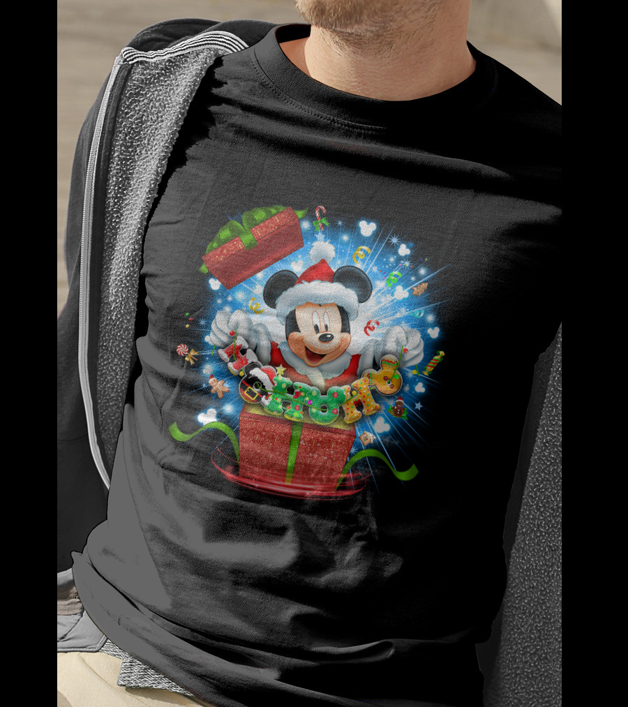 Mickey Christmas Magic Present Explosion T-Shirt