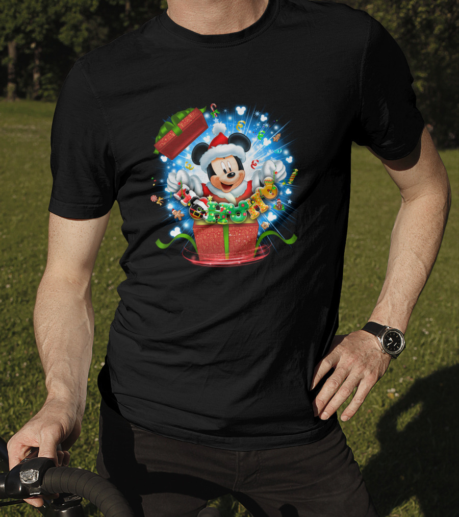 Mickey Christmas Magic Present Explosion T-Shirt