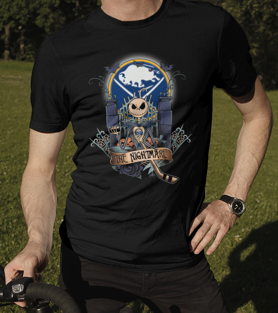 The Nightmare Hockey Skeleton Moon Iconic Mashup T-Shirt