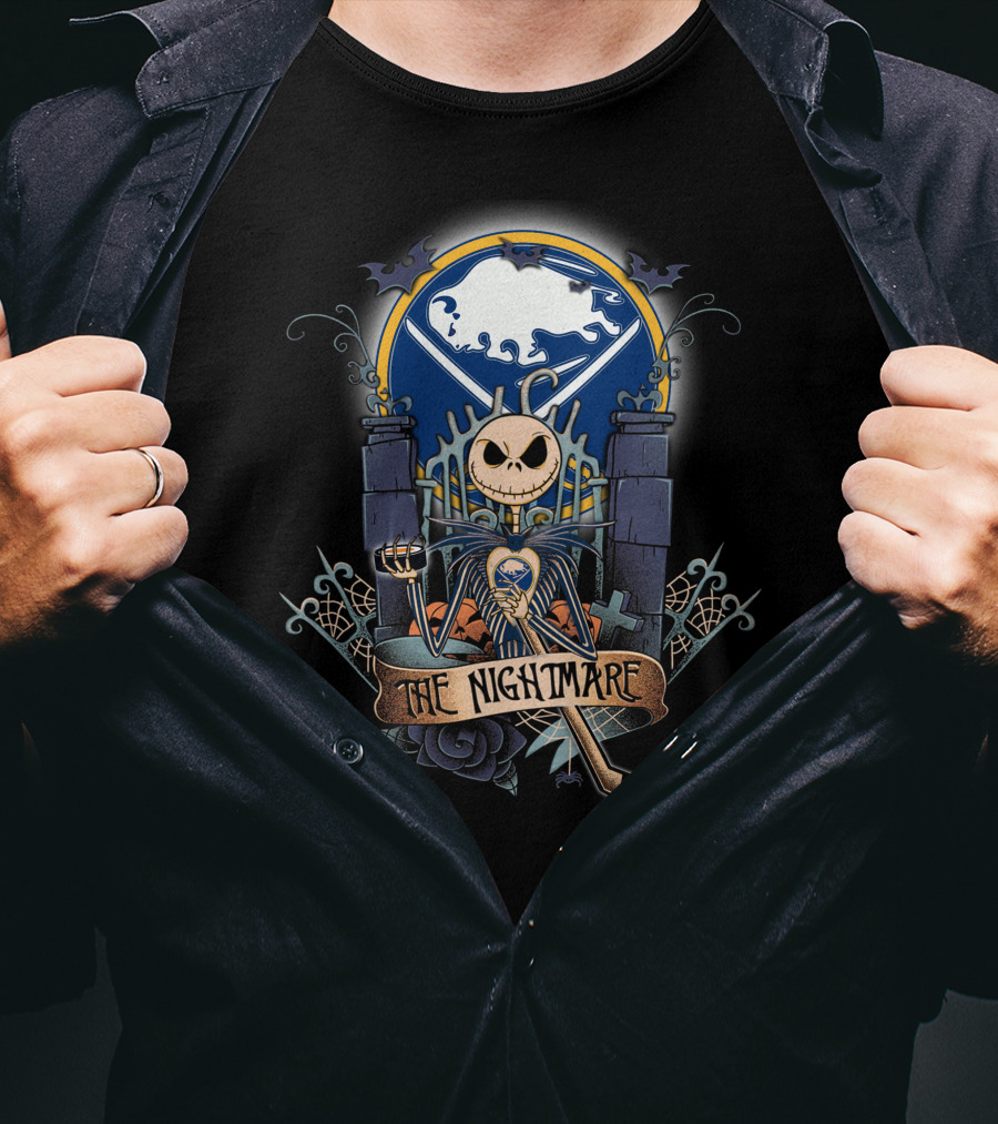 The Nightmare Hockey Skeleton Moon Iconic Mashup T-Shirt