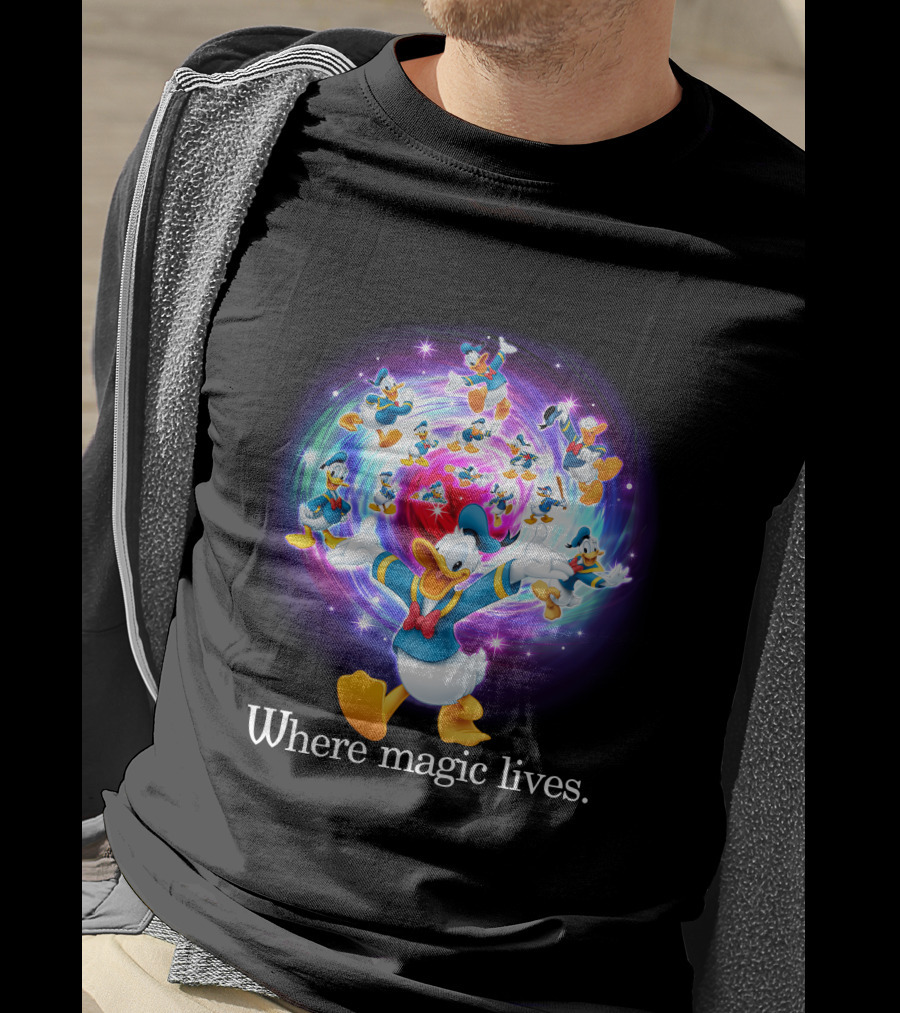 Where Magic Lives Donald Duck Disney Adventure T-Shirt