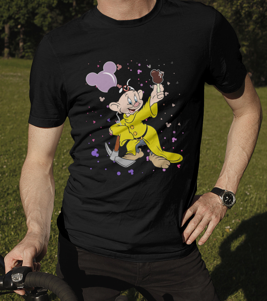 Dopey Mickey Ears Ice Cream Pickaxe Fun T-Shirt