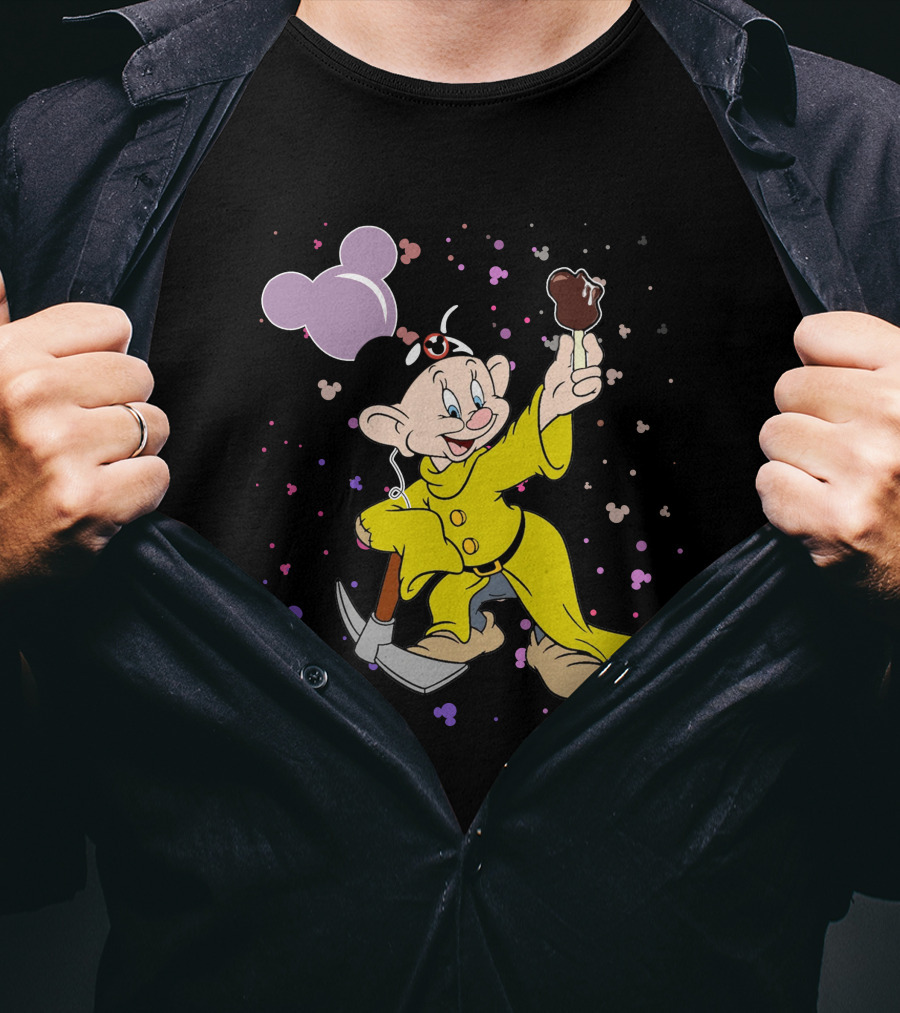 Dopey Mickey Ears Ice Cream Pickaxe Fun T-Shirt