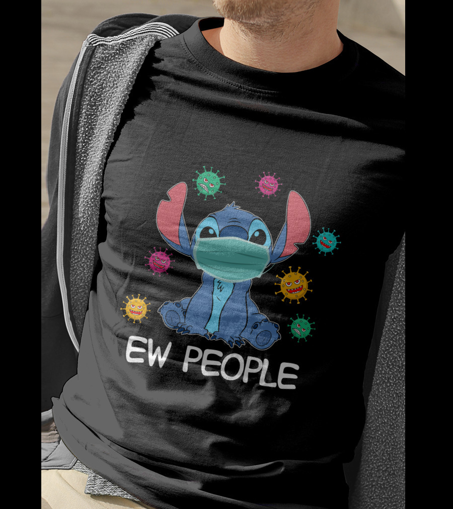 Stitch Mask Virus Ew People T-Shirt