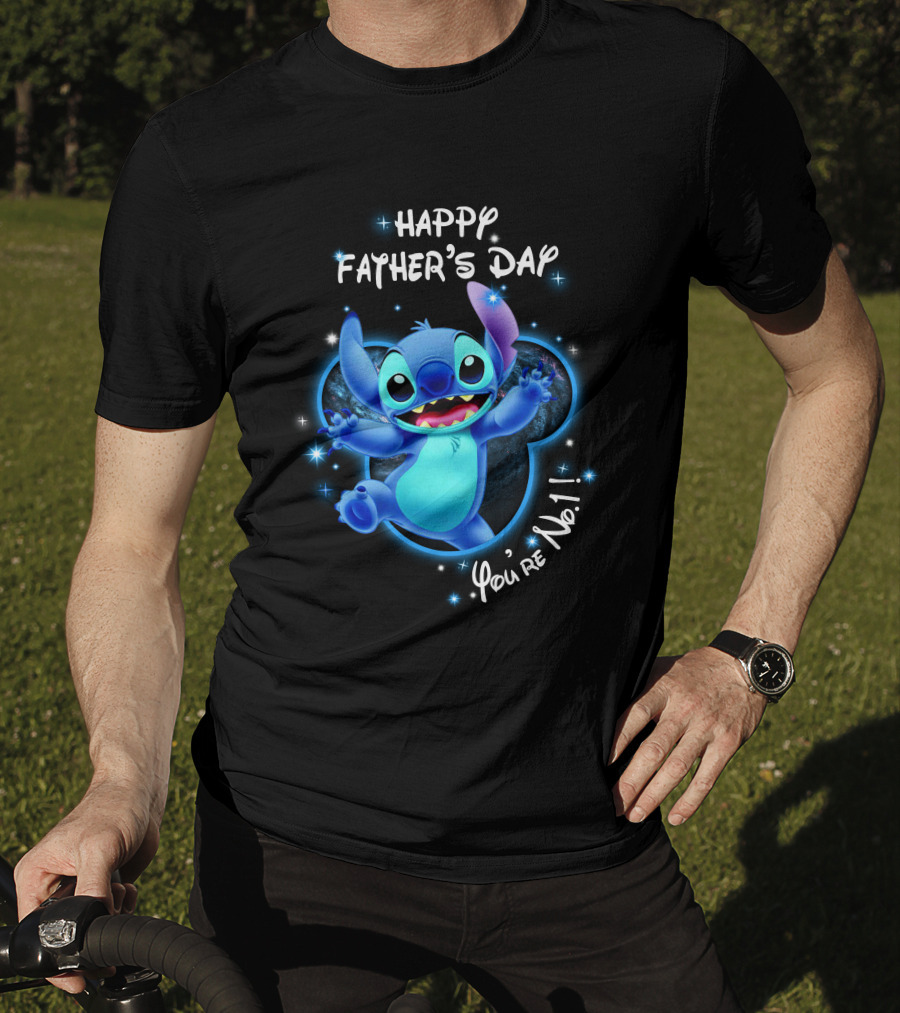 Happy Father's Day You're No. 1 Stitch T-Shirt