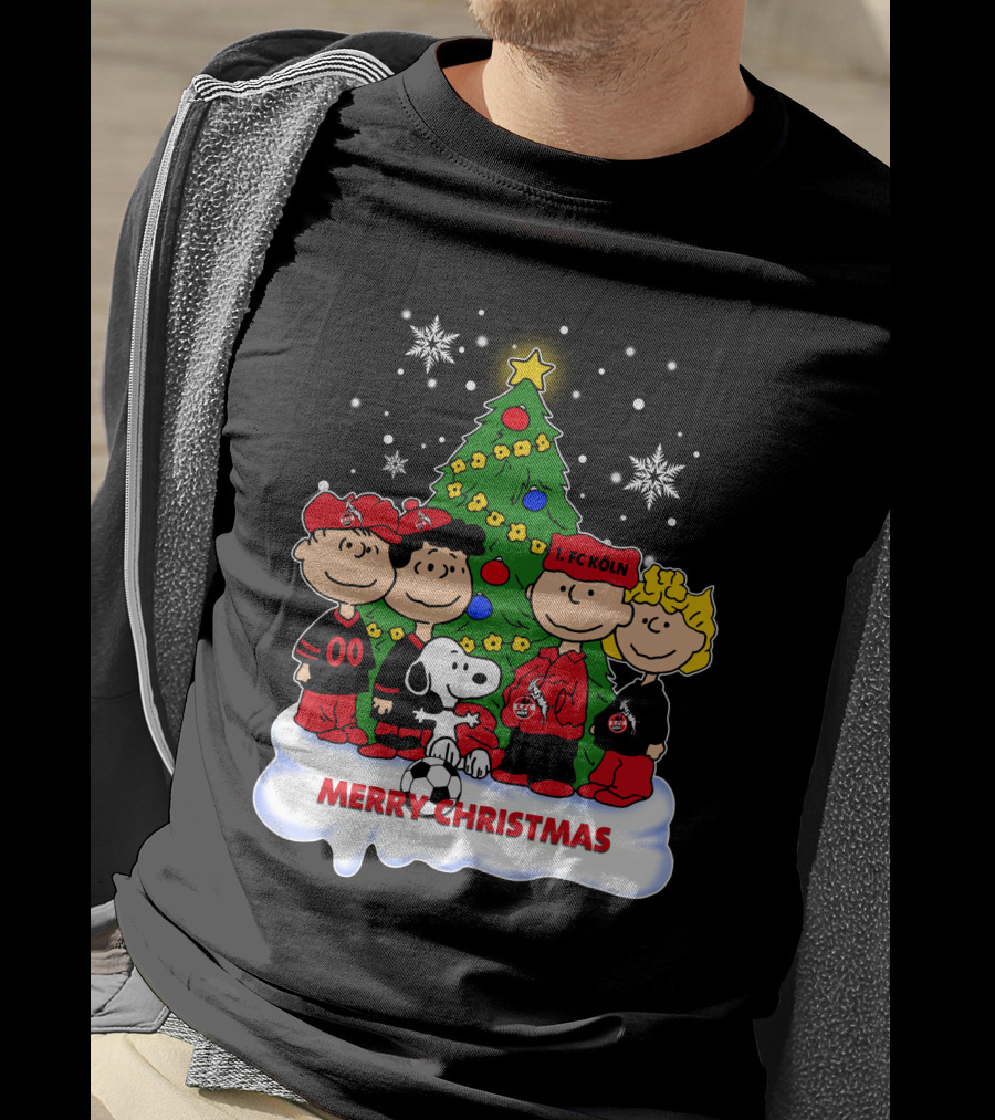 Merry Christmas Peanuts 1. FC Köln Holiday T-Shirt