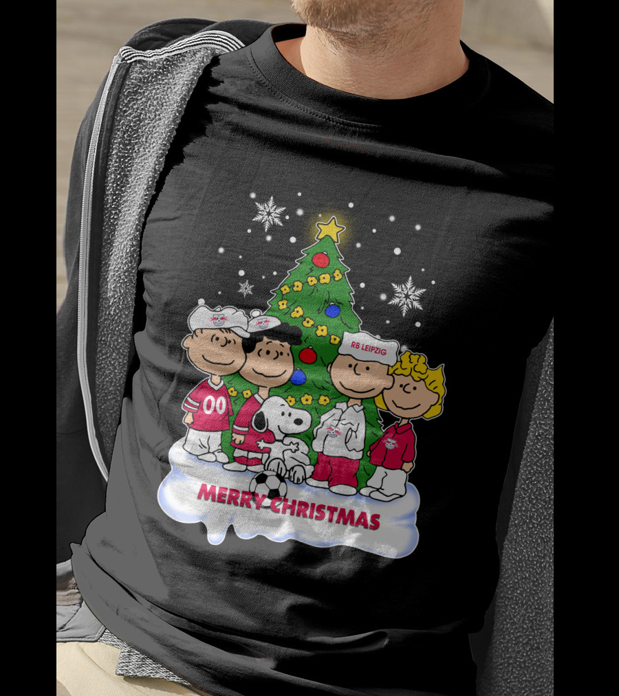 RB Leipzig Merry Christmas Snoopy And Friends Scene T-Shirt
