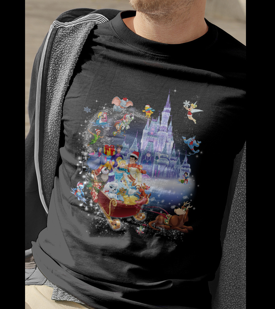 Cinderella Christmas Magic Kingdom Holiday Adventure T-Shirt