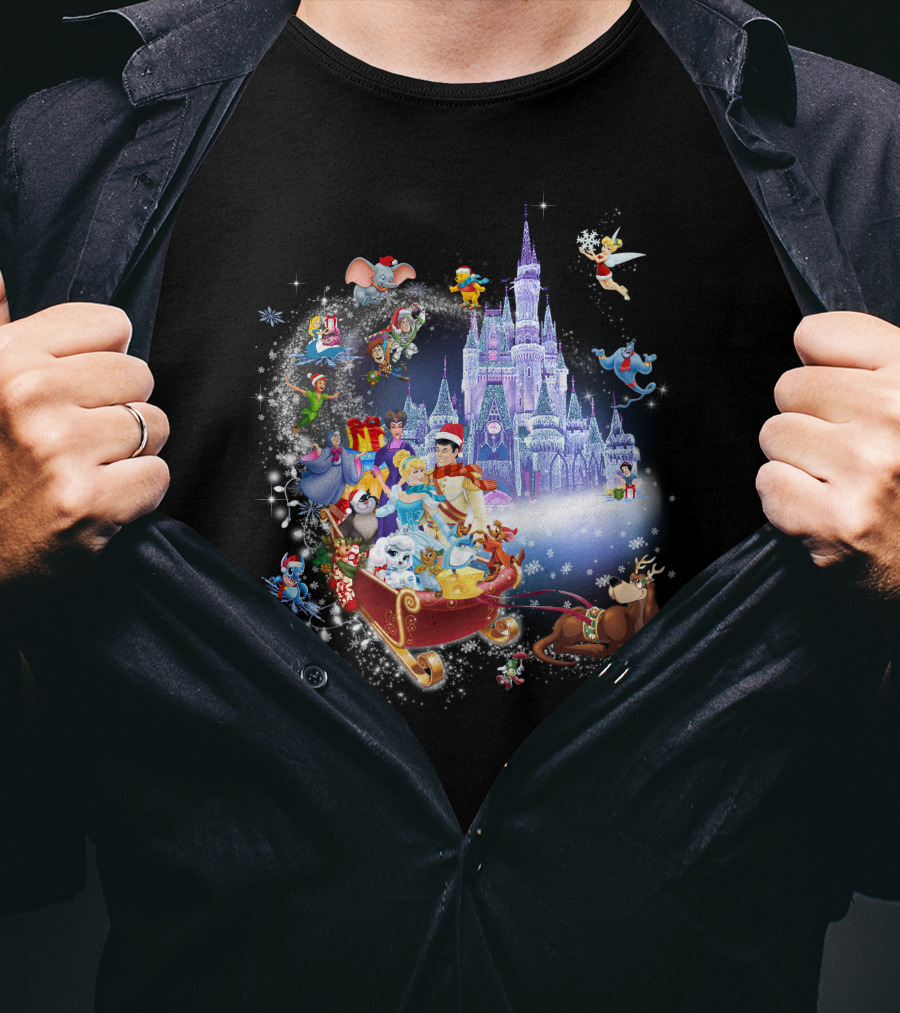 Cinderella Christmas Magic Kingdom Holiday Adventure T-Shirt