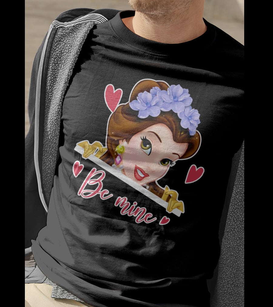 Belle Be Mine Hearts And Flowers T-Shirt