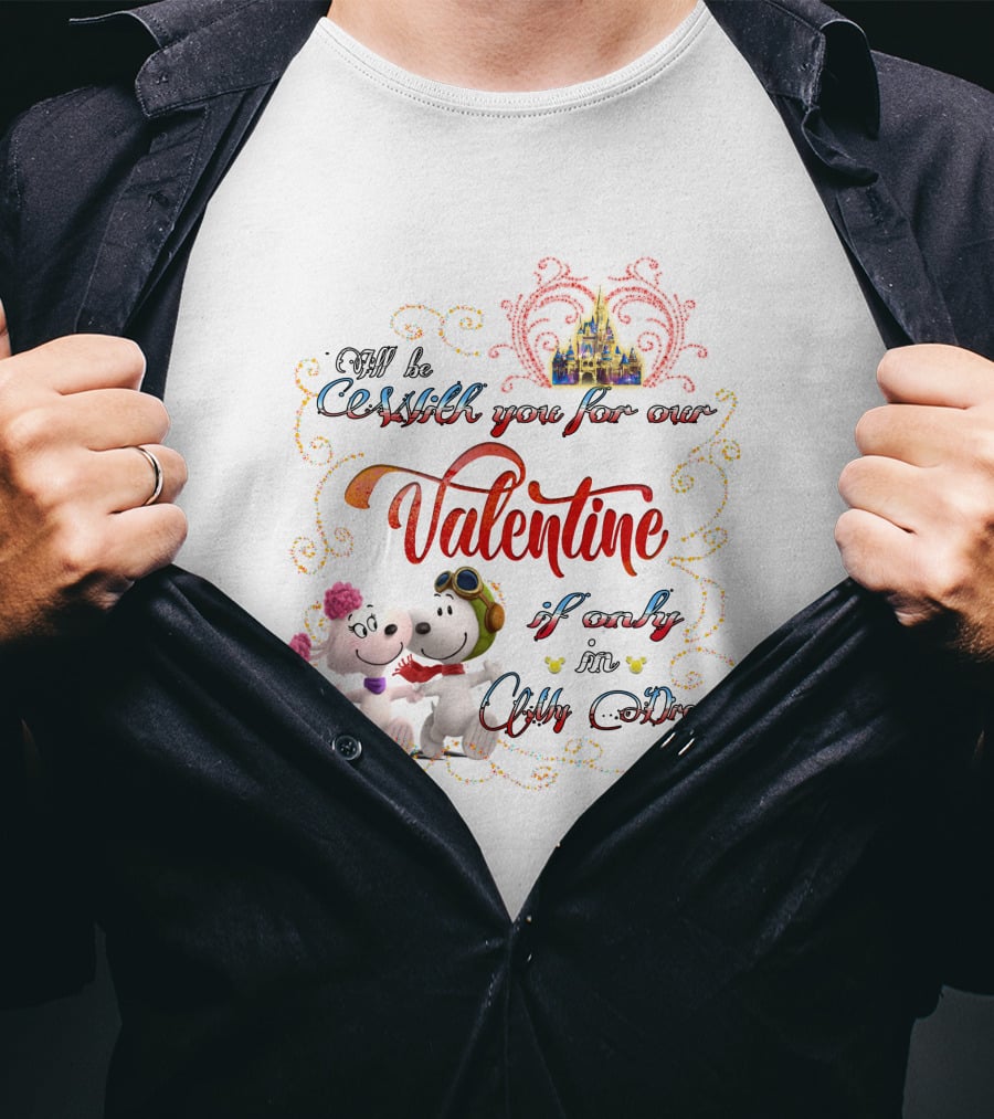 Snoopy Valentine With You Over Castle In My Dream T-Shirt