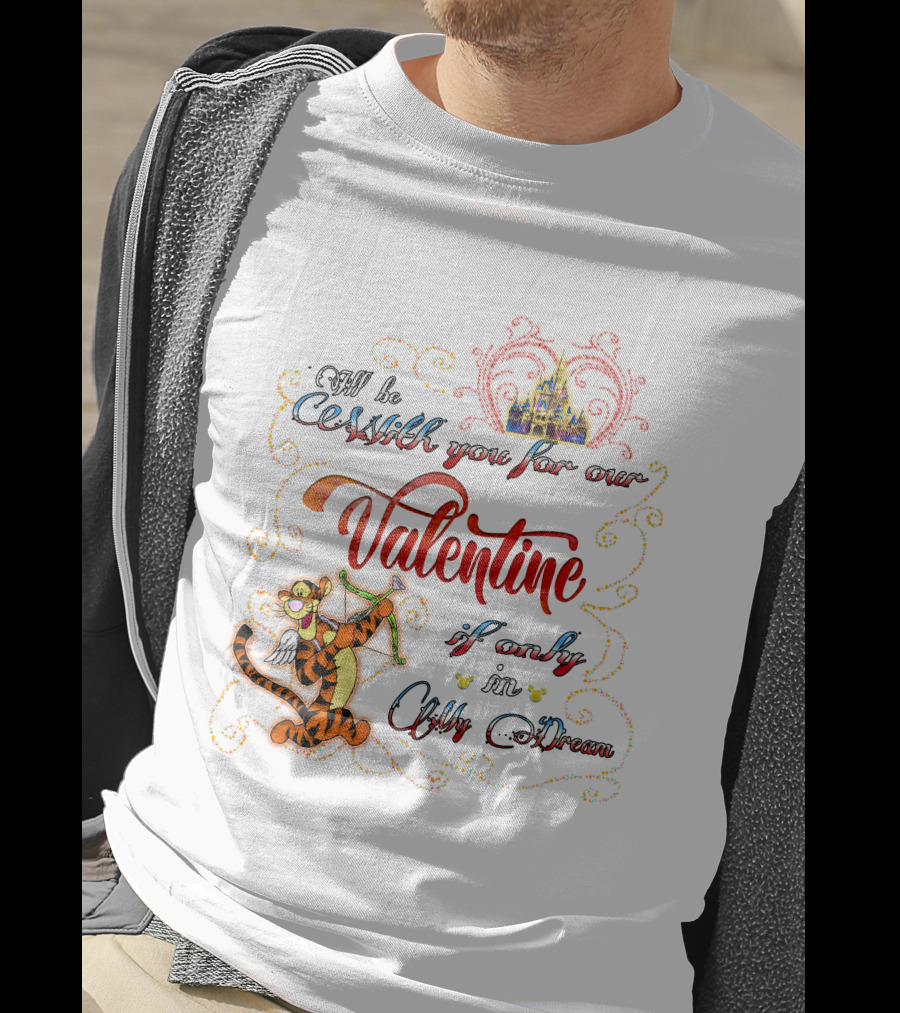 Valentine Castle Tigger Cupid Dream Wishes T-Shirt