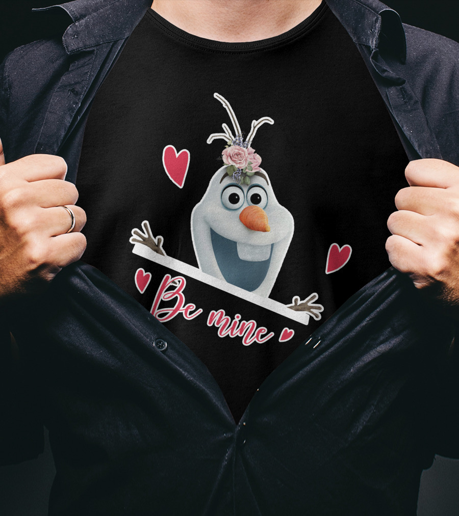 Olaf Be Mine Frozen Valentine's Day Hearts T-Shirt