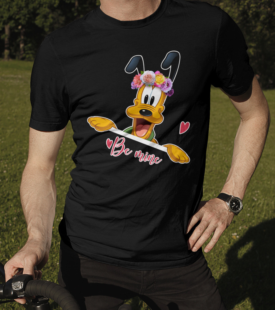 Be Mine Flower Crown Pluto Hearts T-Shirt
