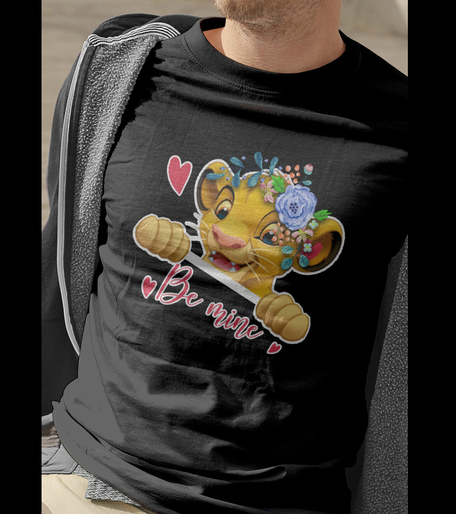 Simba Be Mine Floral Heart Lover T-Shirt