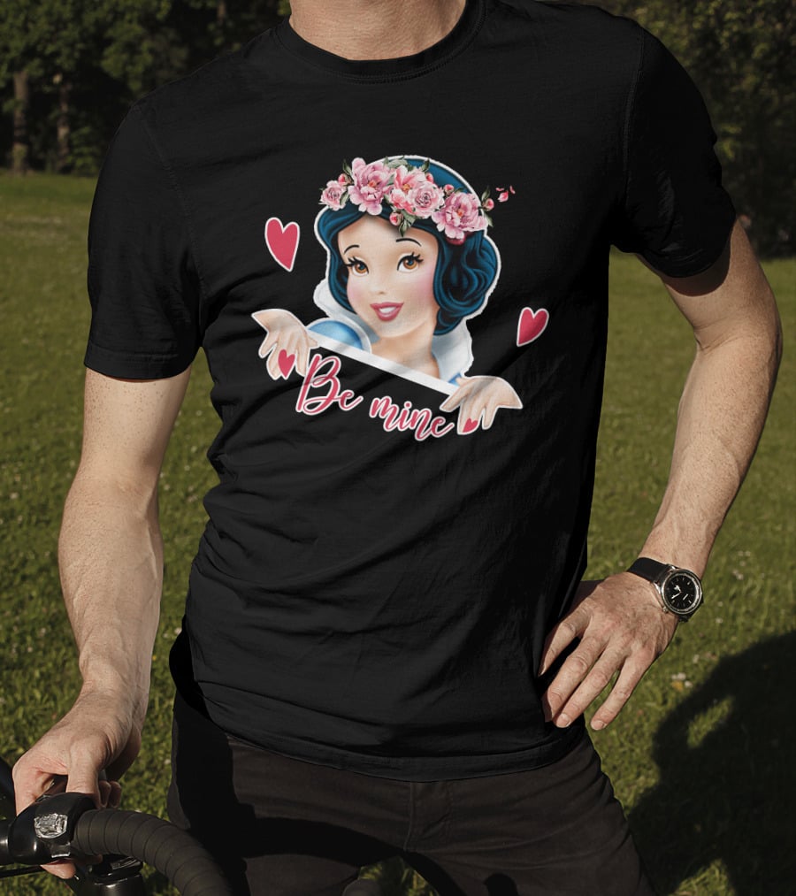 Snow White Be Mine Floral Heart T-Shirt