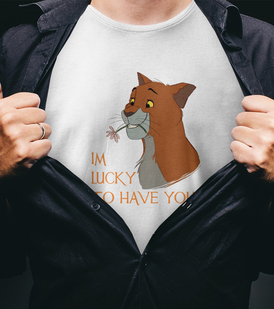 Thomas O'Malley Aristocats I'm Lucky To Have You T-Shirt