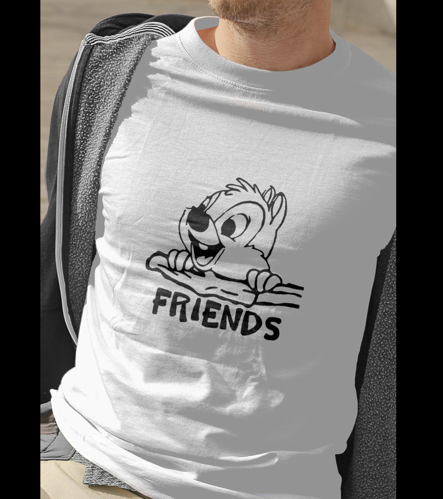 Dale Friends Chipmunk Character Image T-Shirt