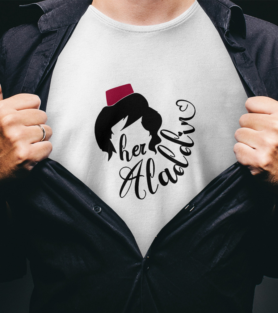 Her Aladin Iconic Silhouette Fez Hat T-Shirt