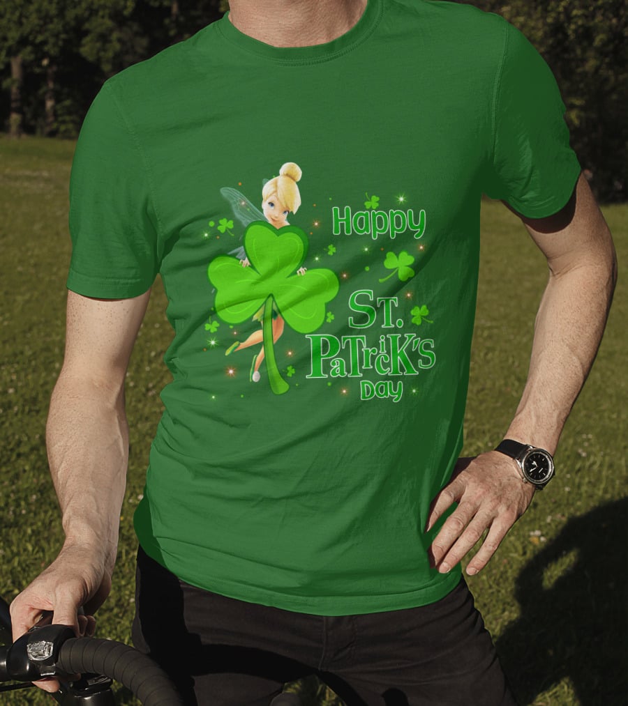 Happy St. Patrick's Day Tinkerbell Shamrock T-Shirt
