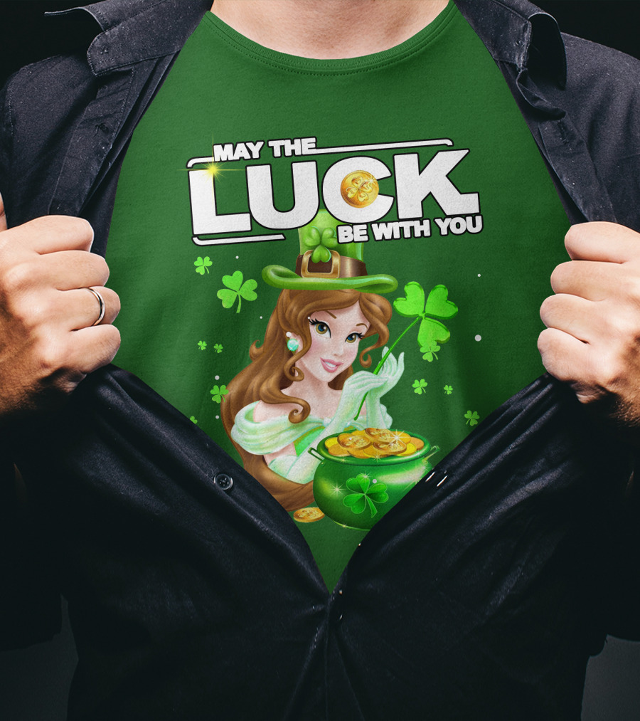 May The Luck Be With You St Patrick's Day Belle T-Shirt