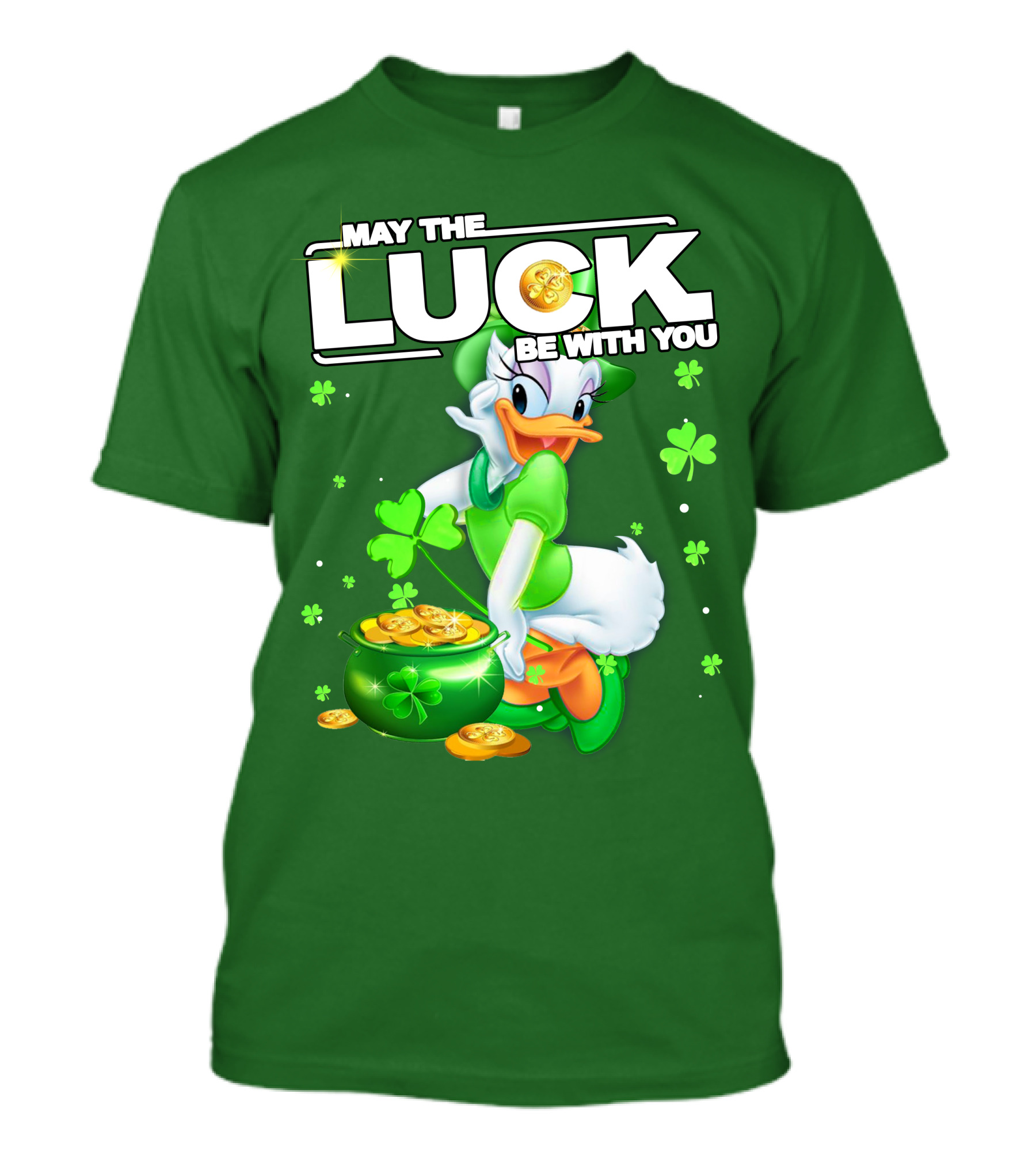 May The Luck Be With You Daisy Luck St Patrick's Day T-Shirt