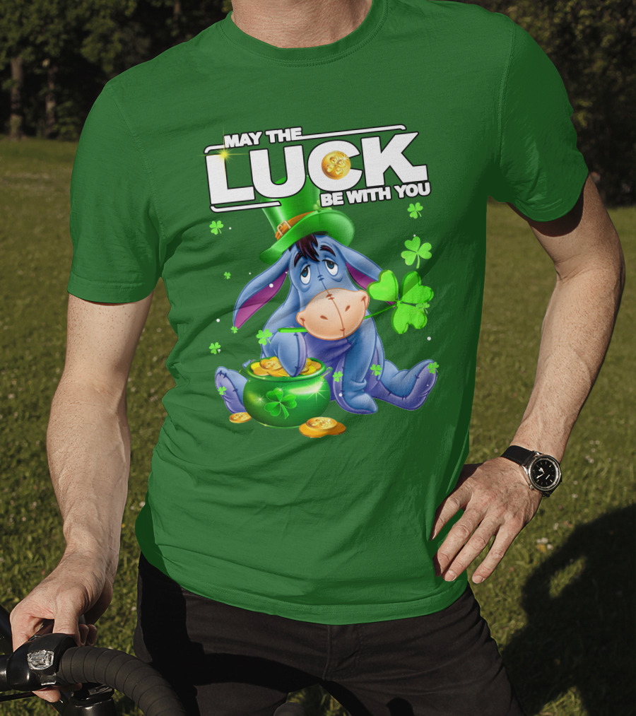 May The Luck Be With You Eeyore St Patrick's Day T-Shirt