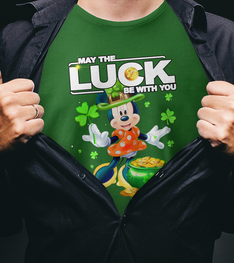Minnie May The Luck Be With You St Patrick's Day T-Shirt