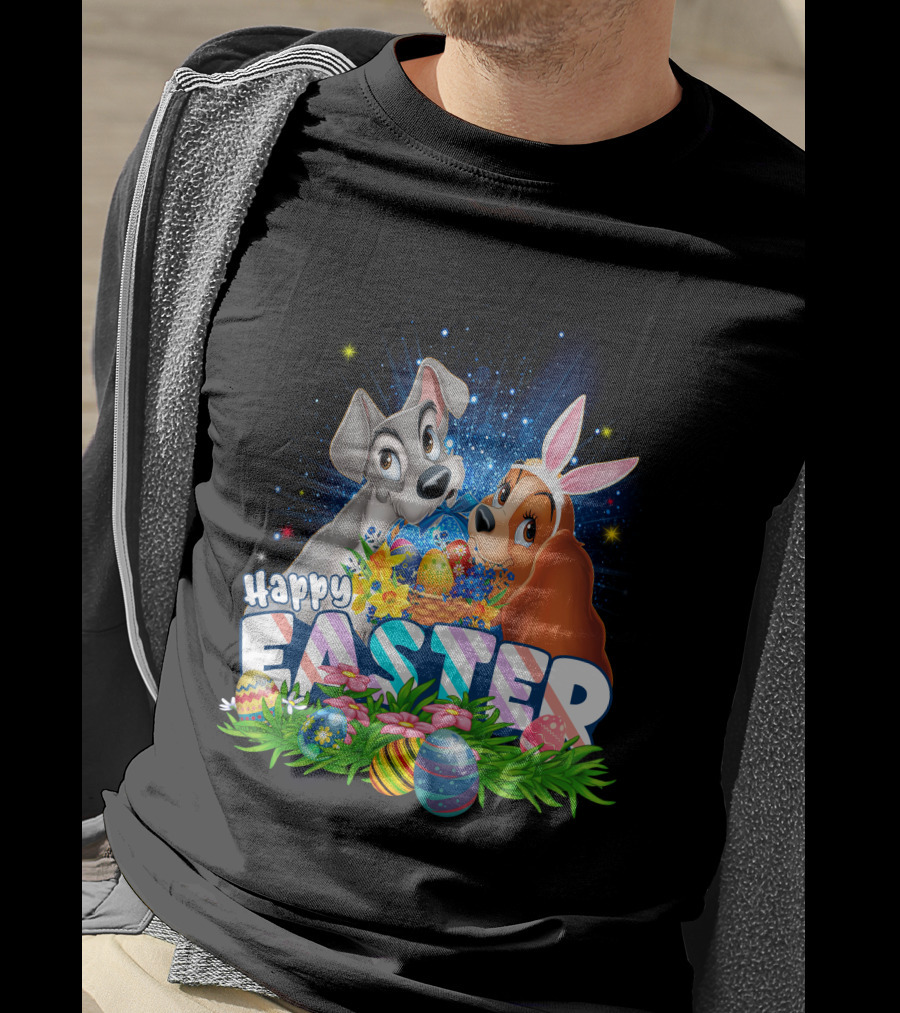 Lady And The Tramp Happy Easter T-Shirt
