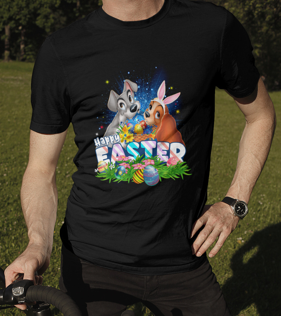 Lady And The Tramp Happy Easter T-Shirt