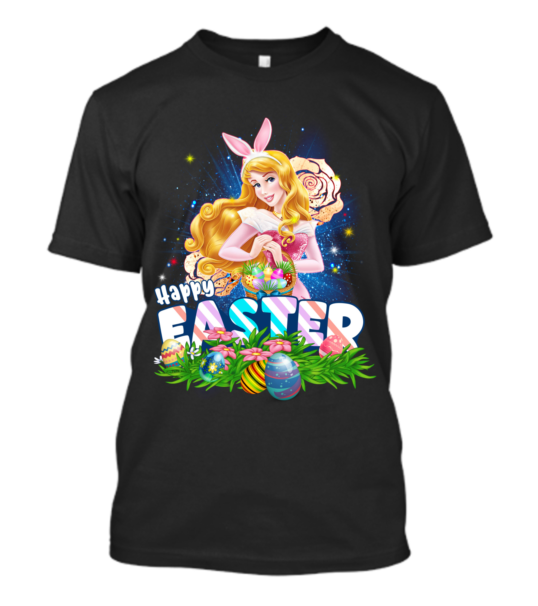 Aurora Happy Easter Bunny Ears Egg Hunt T-Shirt
