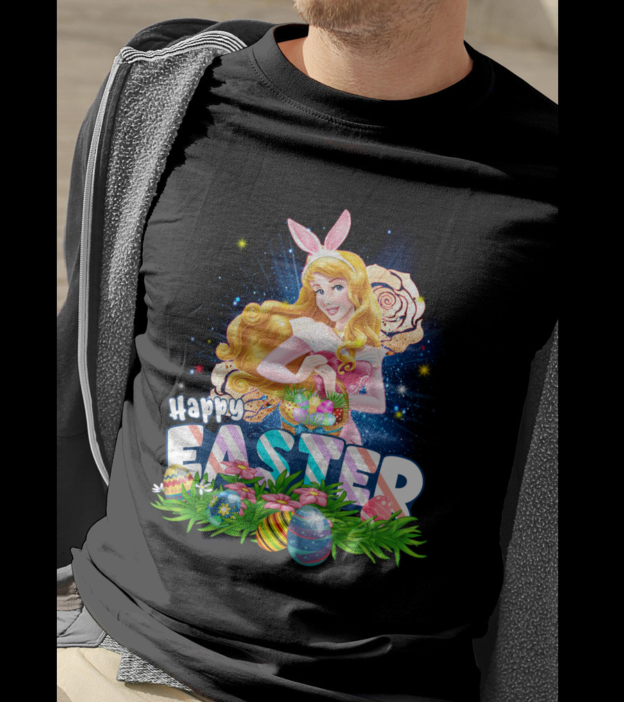 Aurora Happy Easter Bunny Ears Egg Hunt T-Shirt