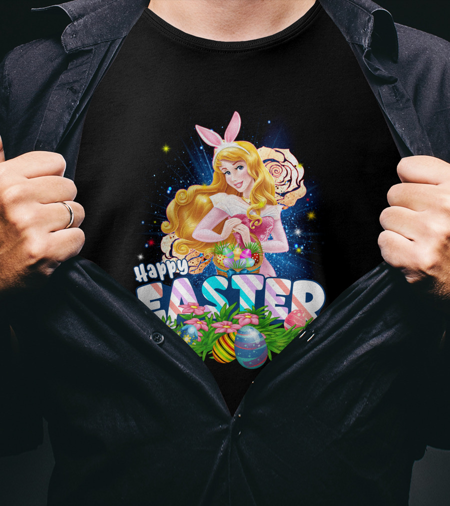 Aurora Happy Easter Bunny Ears Egg Hunt T-Shirt