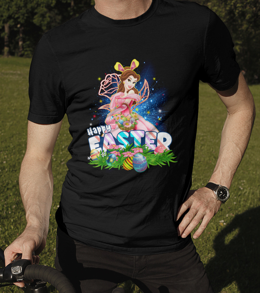 Belle Happy Easter Eggs Basket Fantasy T-Shirt