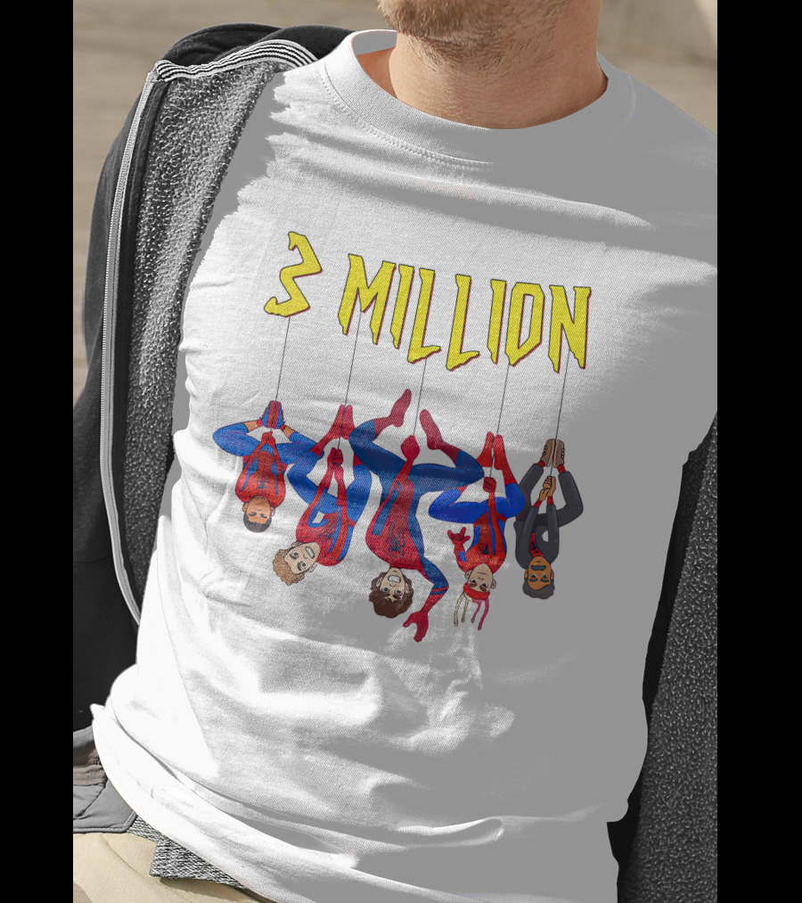 3 Million Subscribers Spider Suit T-Shirt