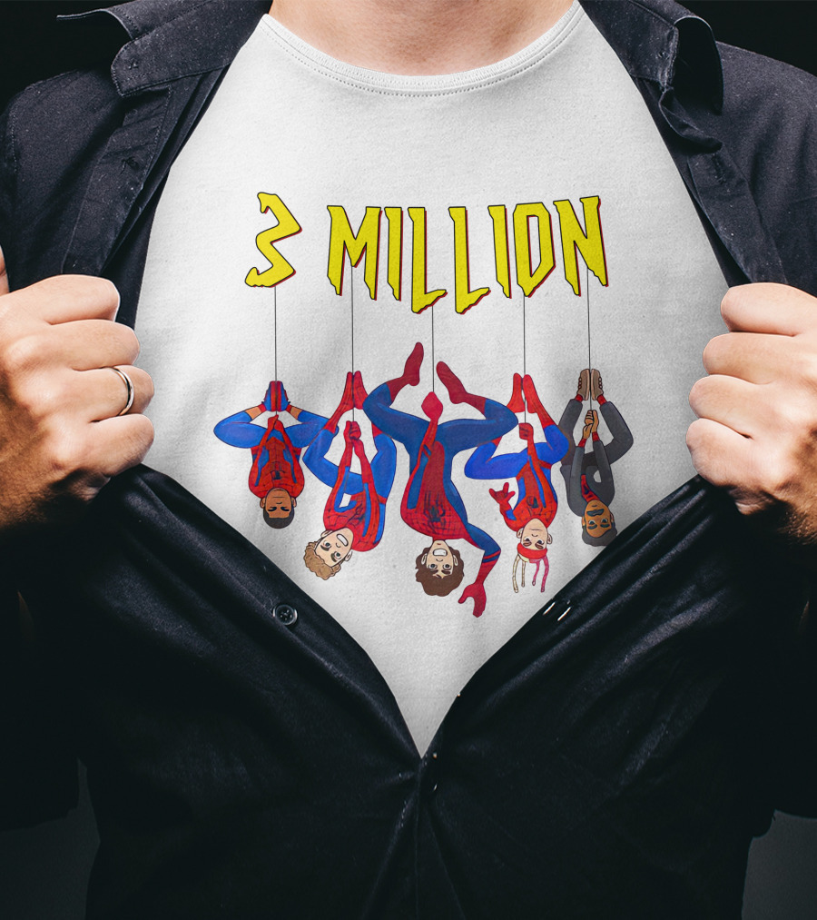 3 Million Subscribers Spider Suit T-Shirt