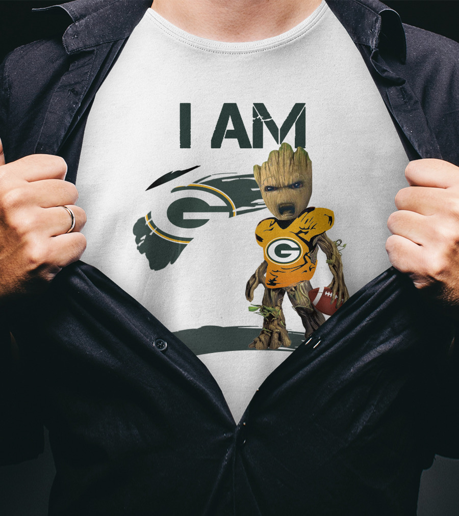 I Am Groot Green Bay Packers Football T-Shirt