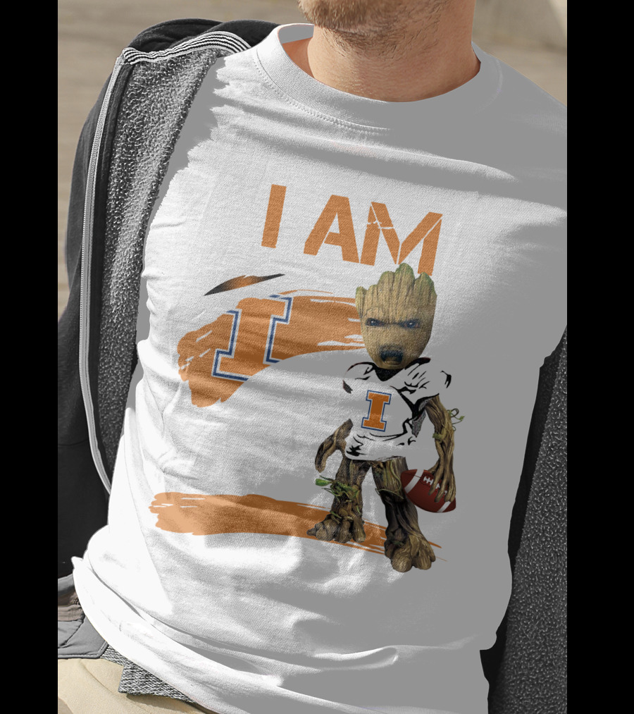I Am Illinois Football Groot T-Shirt