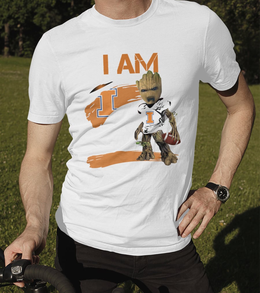 I Am Illinois Football Groot T-Shirt